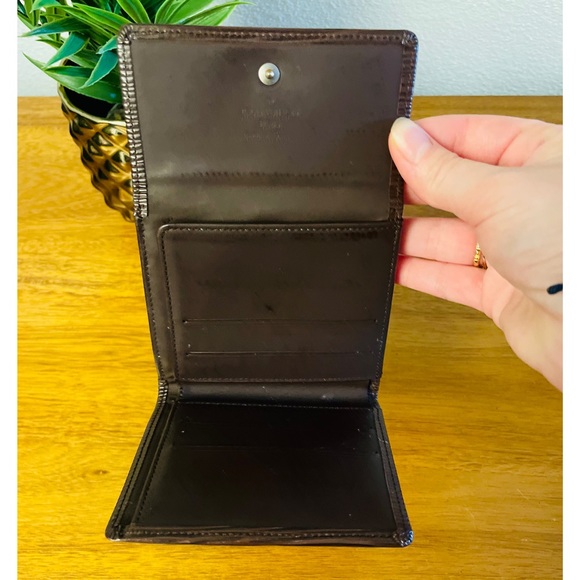 LOUIS VUITTON Elise Epi Leather Brown Compact Wallet 💯 AUTHENTIC - Picture 6 of 15